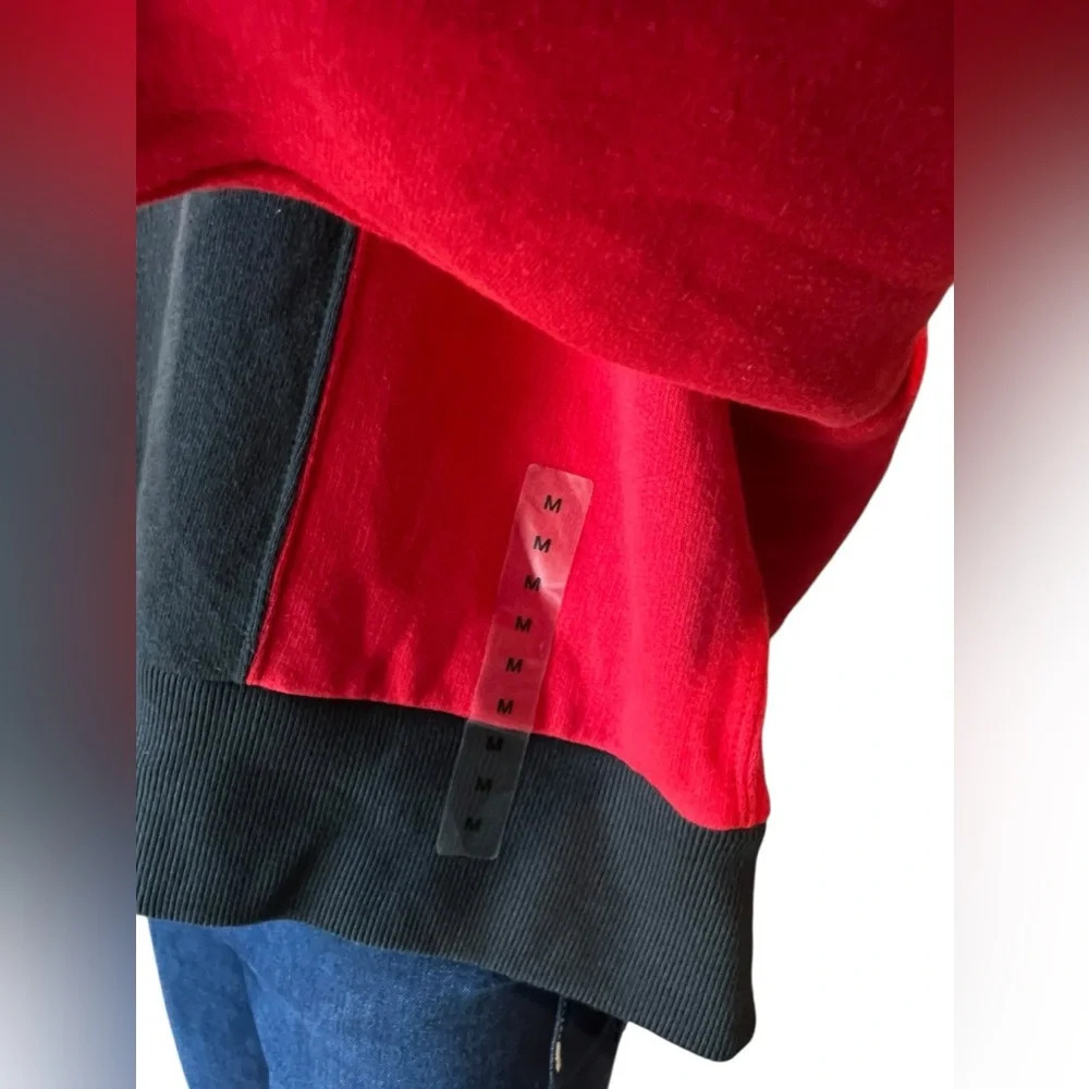 Polo Ralph Lauren Womens Color Block Logo Hoodie Black/ Multi Pullover Size M - Picture 10 of 14
